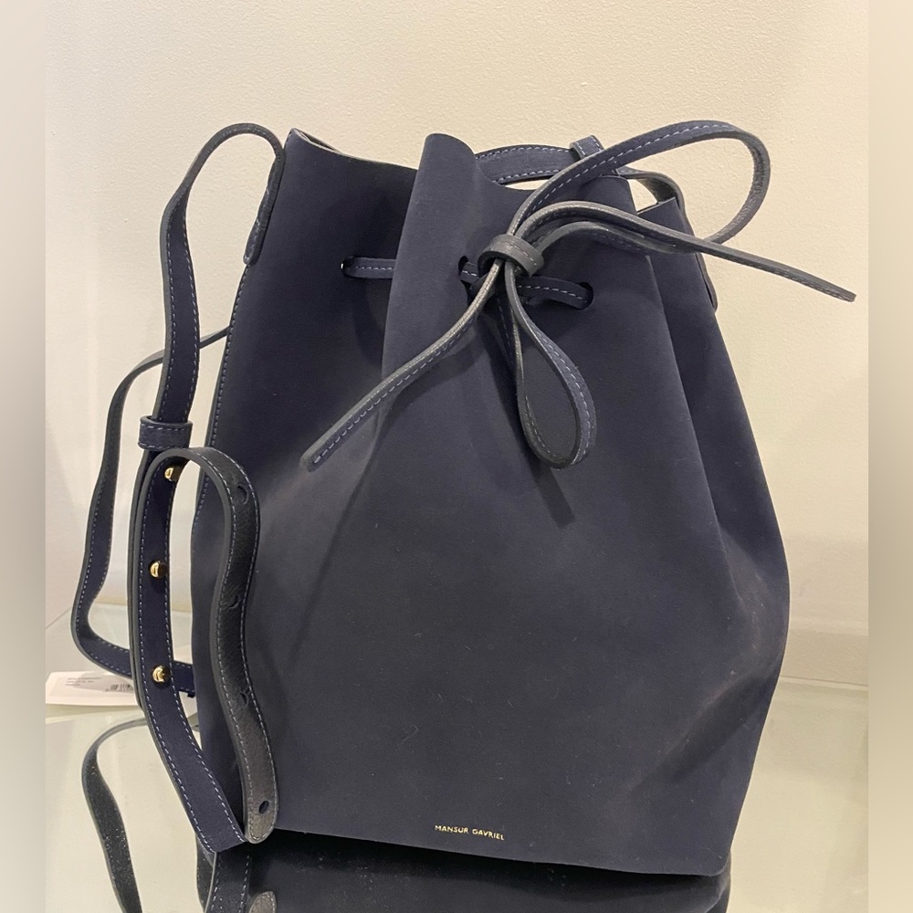 NWT Mansur Gavriel Suede Bucket Bag